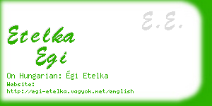 etelka egi business card