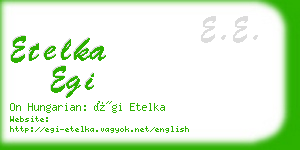 etelka egi business card